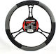 Universal 38 Cm Car Steering Wheel Cover Gray Black Steering Wheel Protection Easy Installation