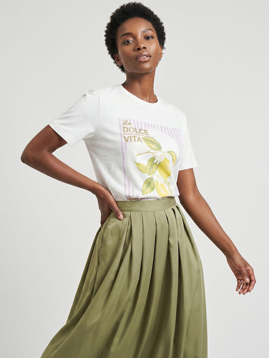 Ikks T-Shirt Λευκό
