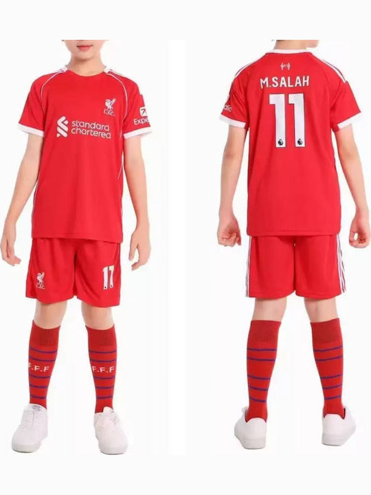 King Παιδικό Σετ Ποδοσφαίρου Salah Liverpool 2026 Home