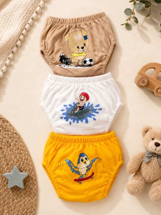 Poopes Set Kids Underwear Potty Training Pants 3 Pieces Multicolour