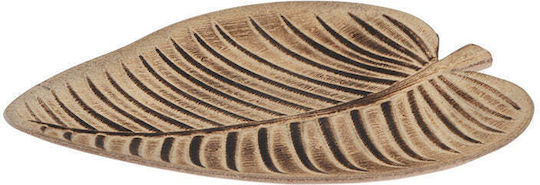 Zaros Decorative Wooden Brown Platter 30x32cm