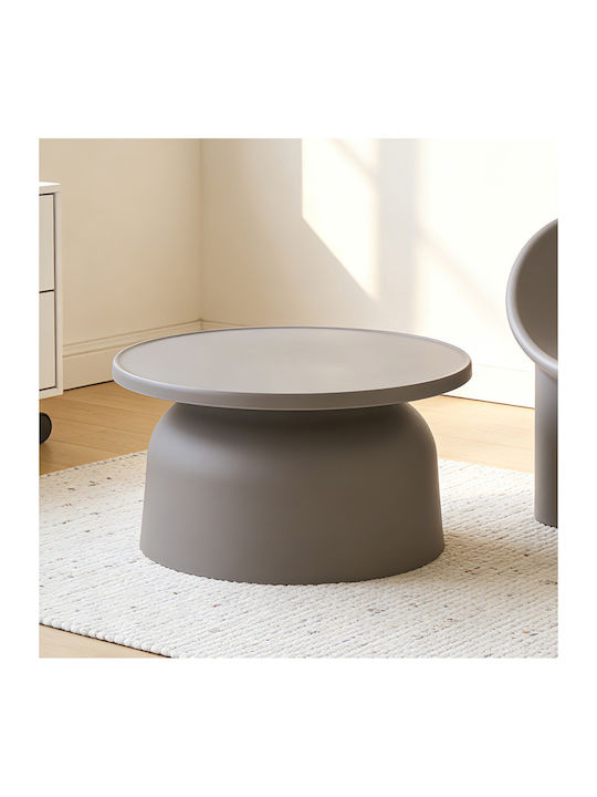 Măsuță Rotundă Auxiliară Domi Gri M67xL67xÎ36cm