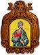 St. Andrew Wooden Carved Eagle Icon 39cm