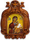 Holy Mary Immaculate Wooden Carved Eagle Icon 39cm