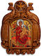 Holy Mary Pantanassa Wooden Carved Eagle Icon 39cm