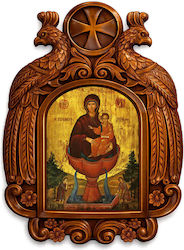 Life-Giving Spring Wooden Carved Eagle Icon 39cm Life-Giving Spring Wooden Carved Eagle Icon 39cm