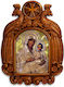 Holy Mary of Jerusalem Wooden Carved Saint Icon Eagle 39cm