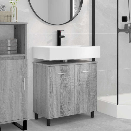 vidaXL Pătrat Fără Chiuvetă M60xA35xÎ60cm Gri Sonoma