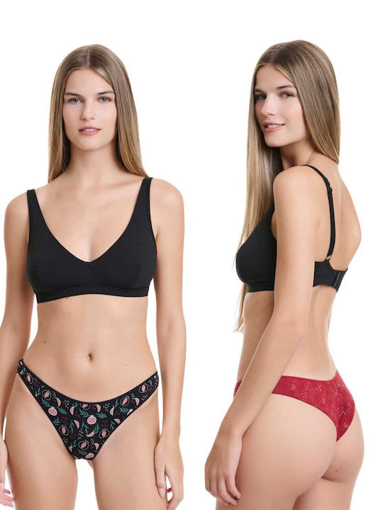 Walk Damen-Slips 2-Pack Mehrfarbig