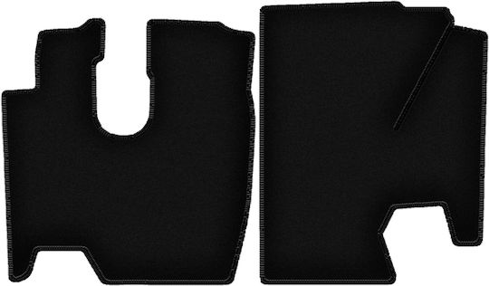Basic Black Velour Mats Mercedes Atego 1 Truck 1995-2005