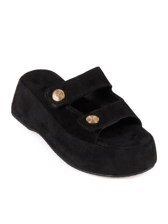 Silia D Women's Black Summer Platforms