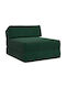 Armchair Bed Dark Green 60x70x41cm