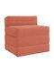 Armchair Bed Orange 70x60x63cm