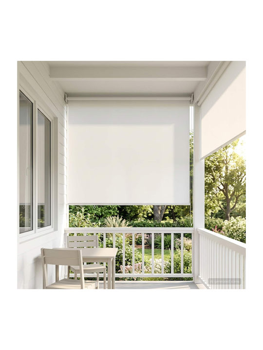 vidaXL Roller Blinds Partial Blackout White W12...