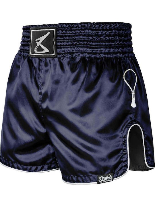 Muay Thai Boxing Shorts 8 Weapons Mongkol Navy White