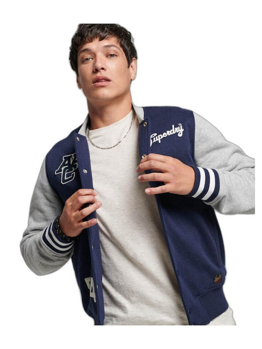 Superdry Vintage Μπουφάν Bomber Navy Μπλε