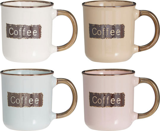 Koopman Ceramic Mug 200ml 4 Pieces