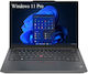 Lenovo ThinkPad E14 Gen 5 (Intel) 14" IPS FHD+ (i5-1335U/12GB/256GB SSD/W11 Pro) Графитено Черен (UK Клавиатура)