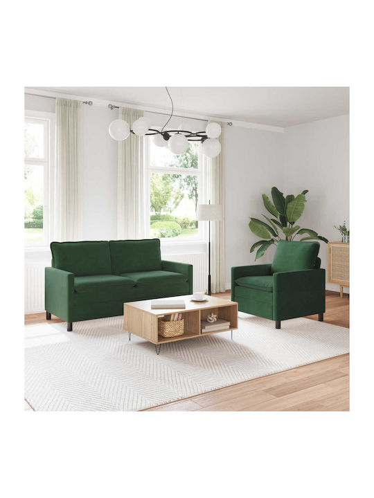 vidaXL Wohnzimmermöbel-Set 2-Sitzer & Sessel