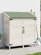 Wooden Garden Shed White M1.065xW0.56xH1.135m