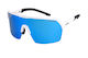 R2 Cycling Glasses with White Frame and Multicolour Lenses