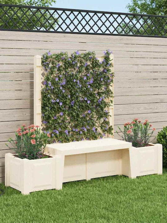 Outdoor Bench Made of Polypropylene 173x49x135.5cm