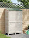 Wooden Garden Shed White M1.06xW0.56xH1.765m