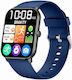 Gravity GT36-6 36mm Smartwatch με Παλμογράφο (Black Blue)