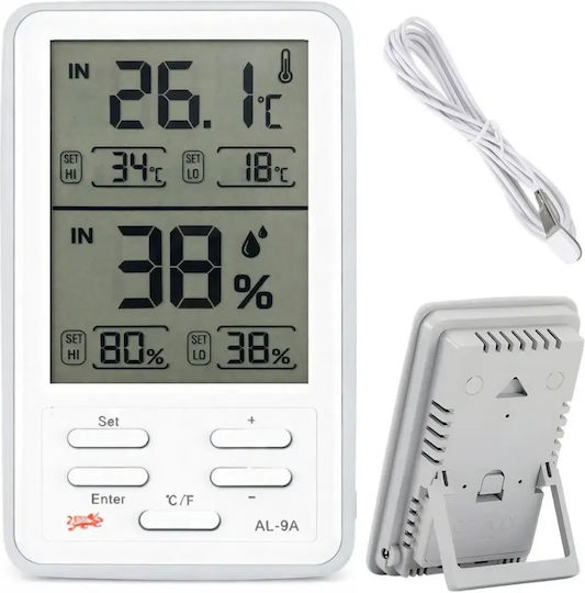 Verk Group Digital Innenraumthermometer & Hygrometer für Innen- und Außenbereich