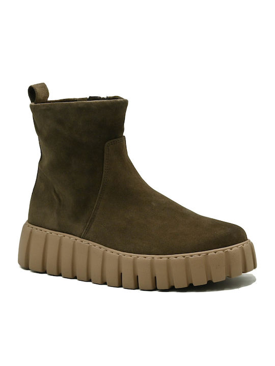 Gabor Leder Damen Stiefeletten Braun