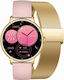 Gravity GT33-1 41mm Smartwatch with Heart Rate Monitor Golden