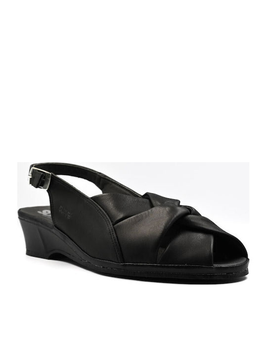 Leather Women's Anatomic Black Sandals