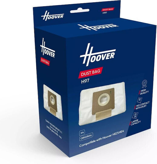 Hoover Σακούλες Σκούπας 4τμχ Συμβατή με Σκούπα Hoover