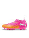 Future 9 Match FG/AG Kids Soccer Cleats and Shoes with Molded Outsole Fuchsia