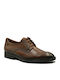 Herren Schuhe Braun Leder Schnürschuhe