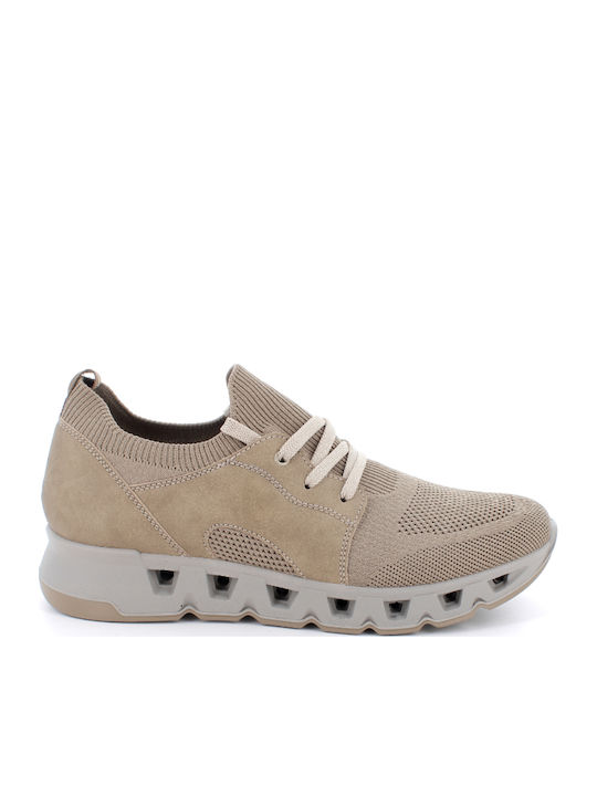 Herren Freizeitschuhe Anatomisch Beiges Leder