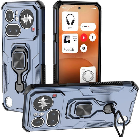 Magnetische Rückseite Kunststoff Marineblau (Nichts Phone (4a) Pro)