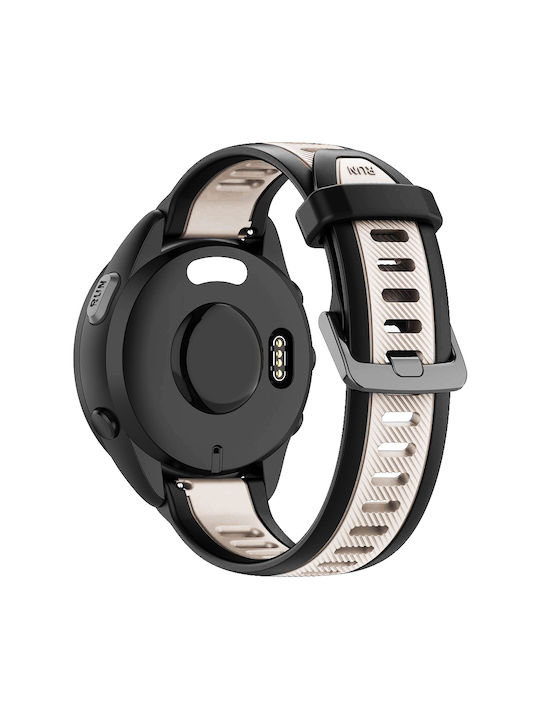Λουράκι Σιλικόνης Two Color Textured Xiaomi Watch S4 41mm Beige Black