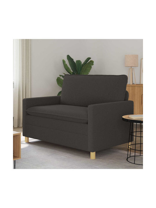 Zweisitzer Sofa Dunkelgrau 126x81x87,5cm