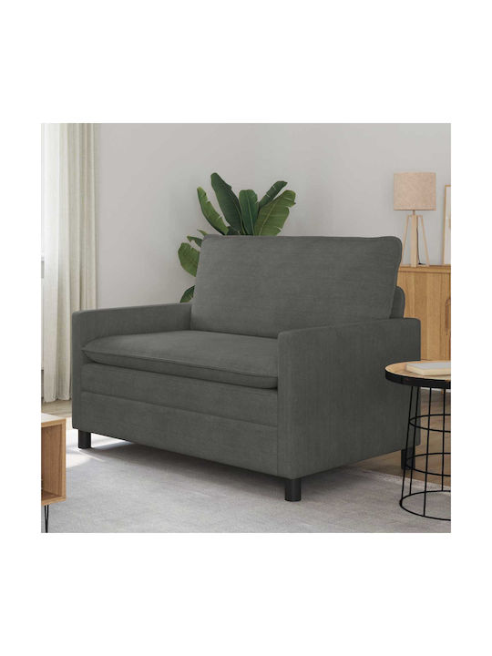 Doppelsitzer Sofa Dunkelgrau 126x81x87,5cm