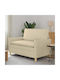Двуместен Диван Крем 126x81x87.5см