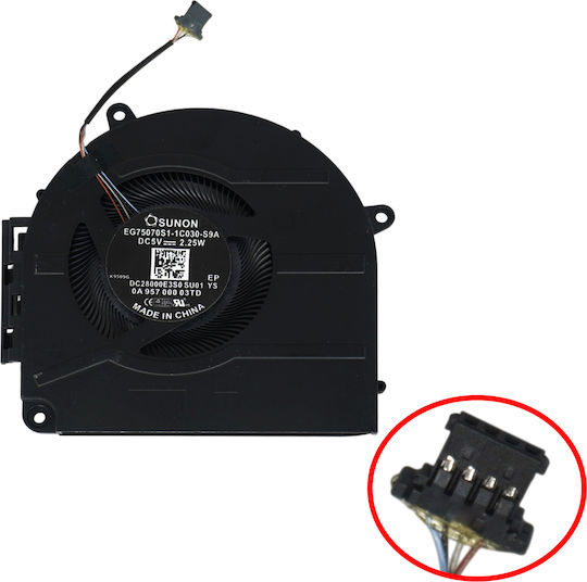 Laptop Fan GPU Cooling Fan HP Envy 17-ch 17m-ch 17t-ch 17-ch0008ca 17-ch0010ca M45787-001 Eg50050s1-1c170-s9a Tpn-w148 4pin Code 81691