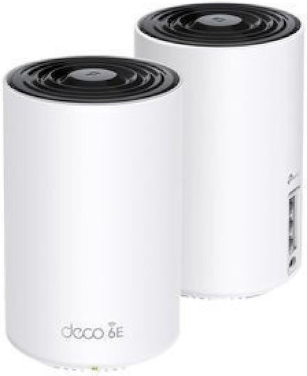 TP-LINK Deco XE75 v3 Zugangspunkt mit Mesh Wi‑Fi 6E Dualband (2,4 & 5 GHz) Doppelter Bausatz