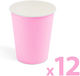 Disposable Drinkware Pink 250ml 12pcs