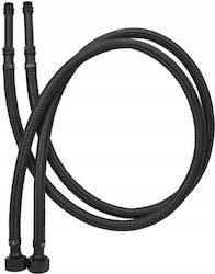 Tycner Spiralschläuche 38x10mm 80cm Flexibel Schwarze Robuste Messing 2 Stück