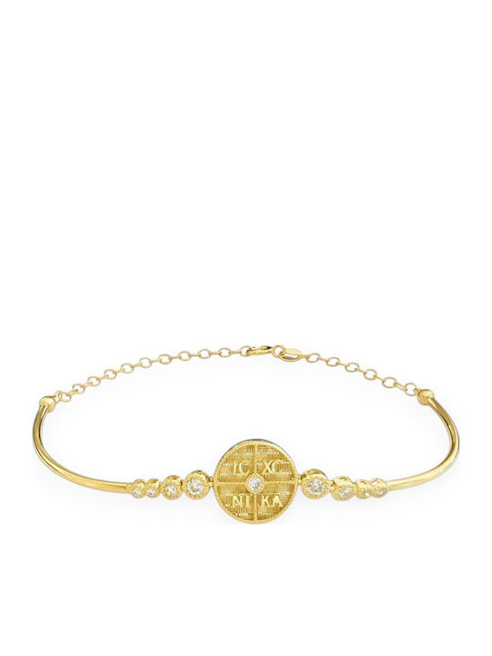 Goldjewels Women's Bracelet with Istanbul Design from 14K Gold