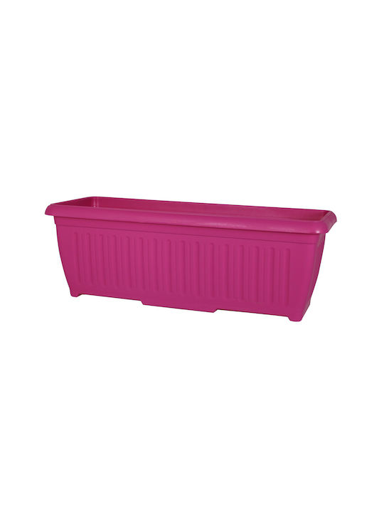 Sic Plast Πάτμος Ζαρντινιέρα Πλαστική Φούξια 60x17.5x19.5εκ.