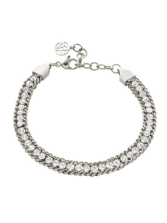 Oxette Women's Riviera Steel Bracelet with Zircon