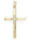 Goldjewels Women's Gold Cross 9K Double Sided Without Chain