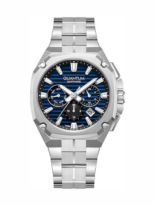 Quantum Adrenaline Dual Time Men's Battery Watc...